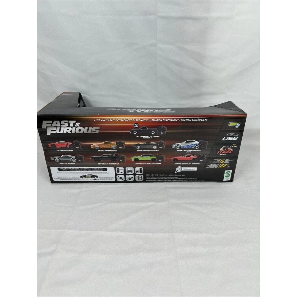 Fast & Furious Jada 1:16 1968 Dodge Charger Widebody RC Radio Control